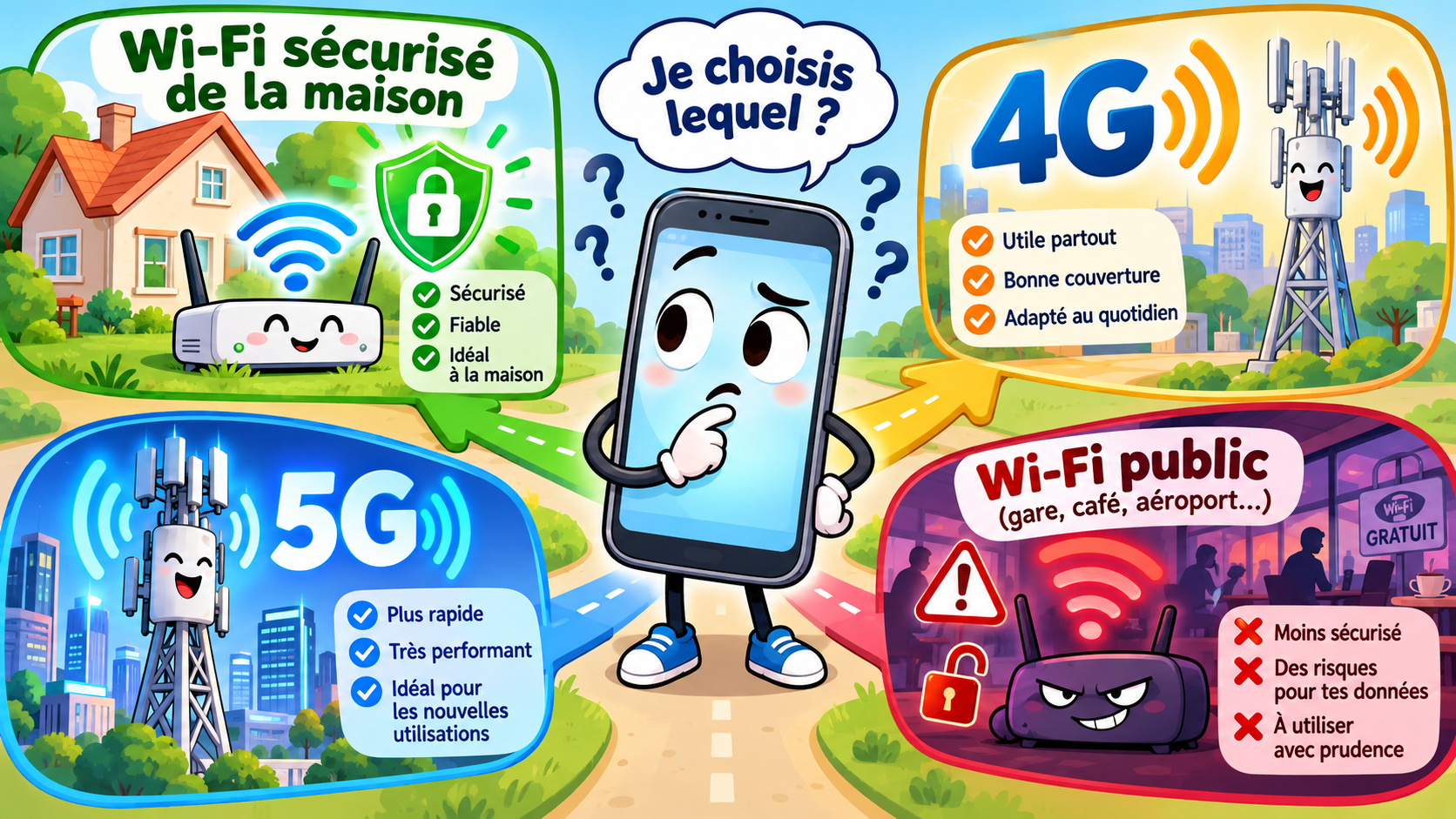 Wifi ou 4G/5G.